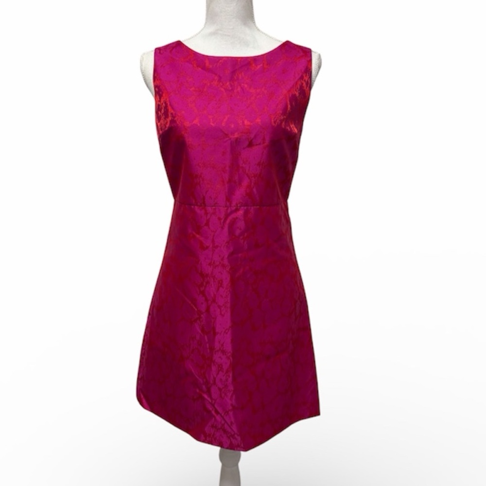 Alice + Olivia Animal Leopard Jaguar Print Pink and Orange Mini Dress XS